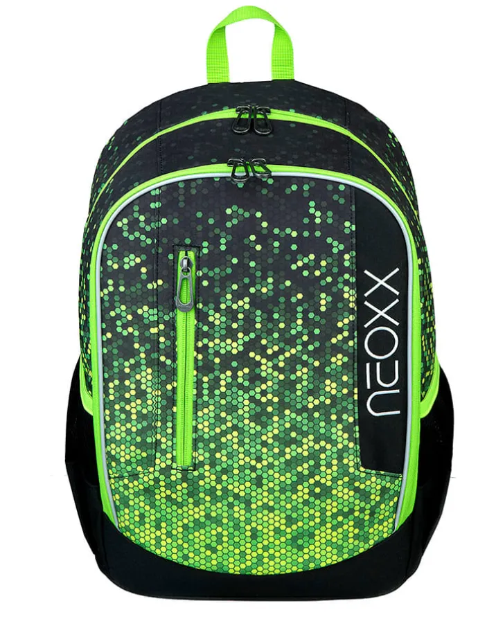 Rucksack "Flow" in Grün - (B)28 x (H)42,5 x (T)18 cm