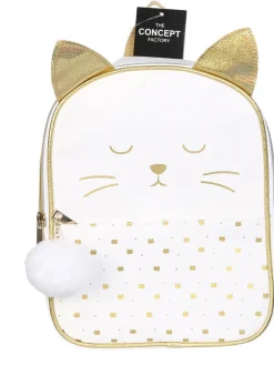 Rucksack in Weiß/ Gold - (B)22 x (H)28 x (T)15 cm