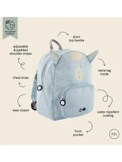 Rucksack "Mr. Alpaca" in Hellblau - (L)23 cm - (B)13 cm - (H)31 cm