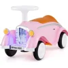 Rutschauto mit Lenkrad in Rosa
