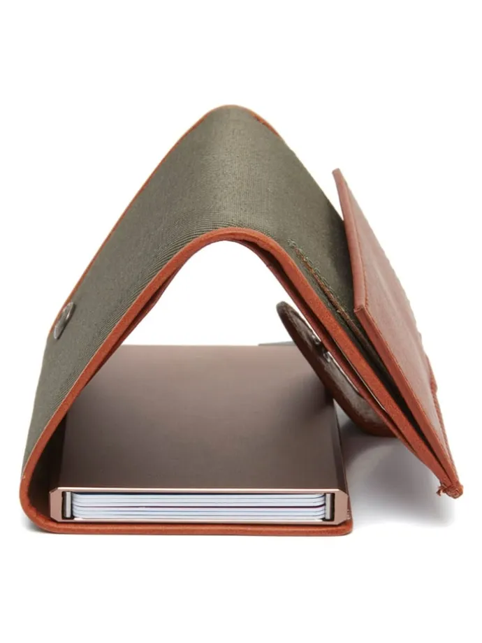 Sabana Geldbörse RFID Schutz Leder 7.5 cm in steel green