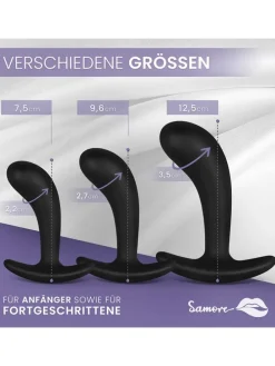 Samore Analplug-Set in schwarz