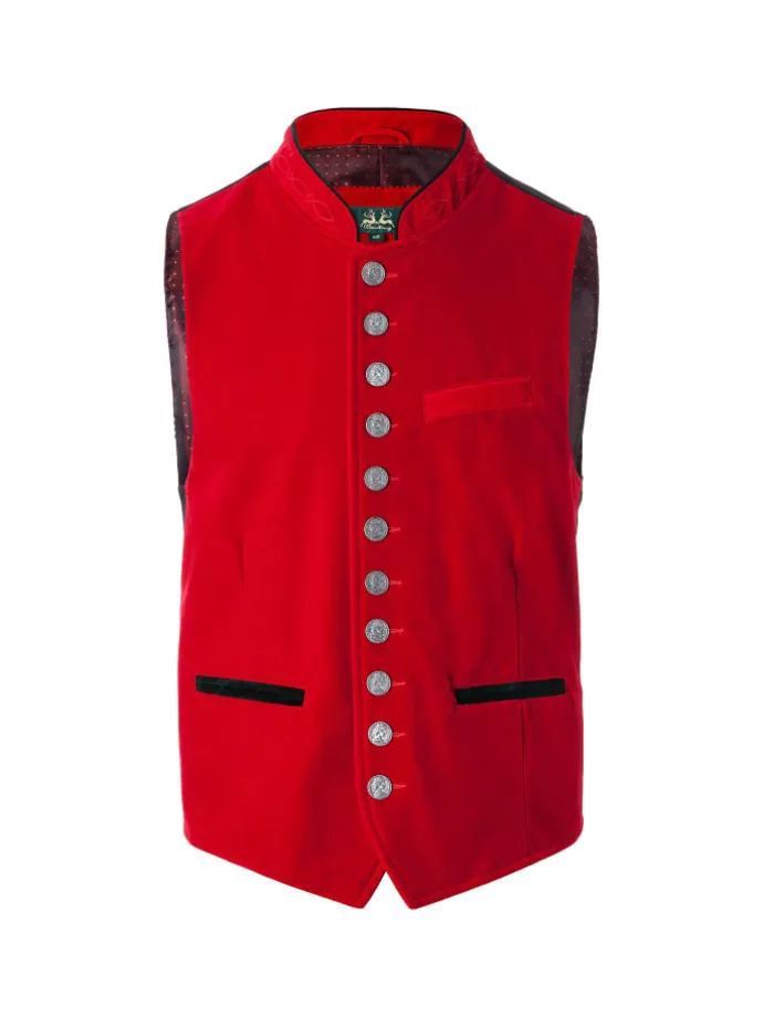Samtweste Moritz in Rot451