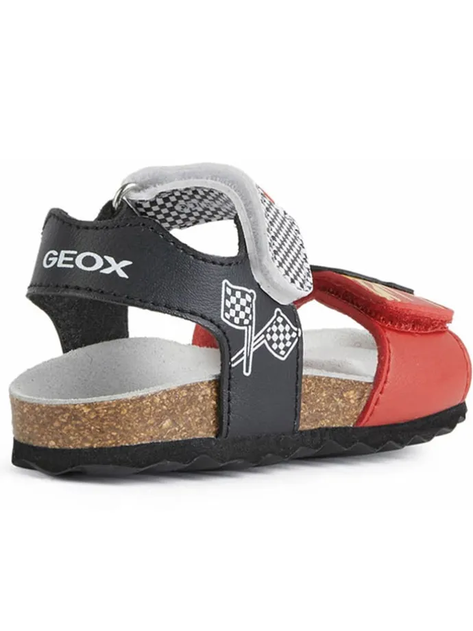 Sandalen "Chalki" in Rot/ Schwarz