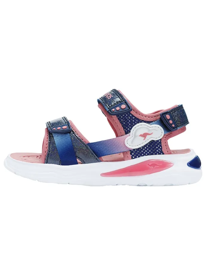 Sandalen in Dunkelblau/ Rosa