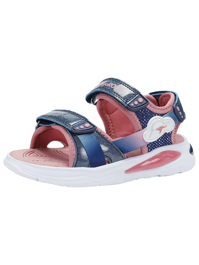Sandalen in Dunkelblau/ Rosa