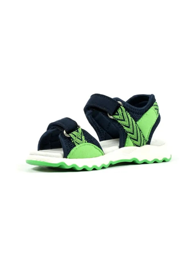 Sandalen "Leo" in Dunkelblau/ Grün