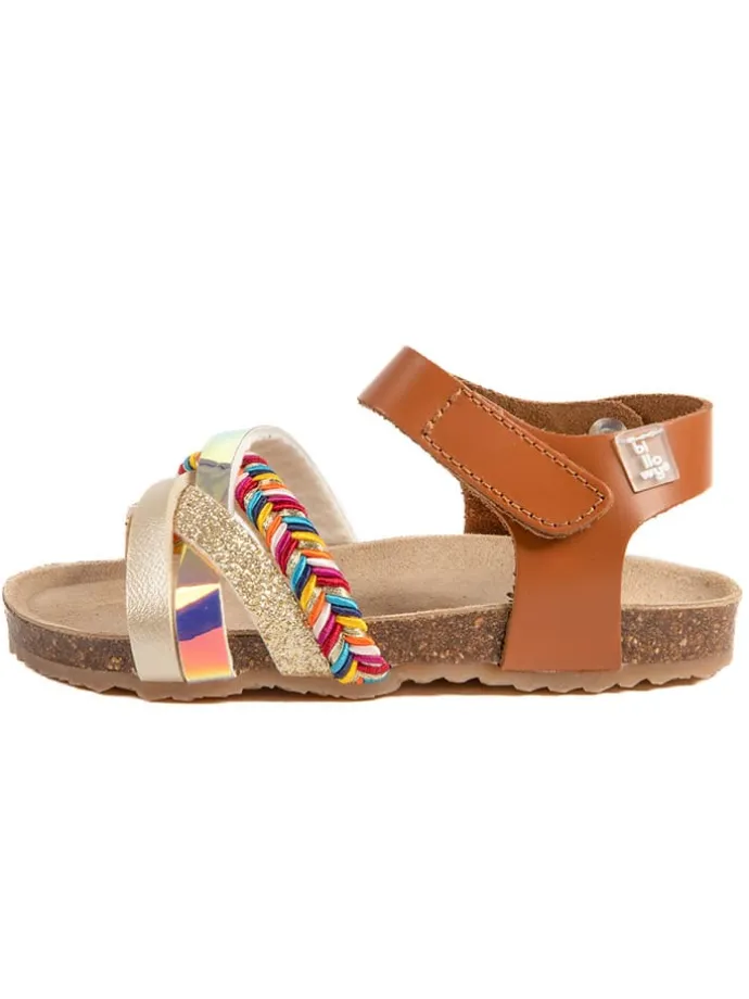 Sandalen "Rosso" in Hellbraun