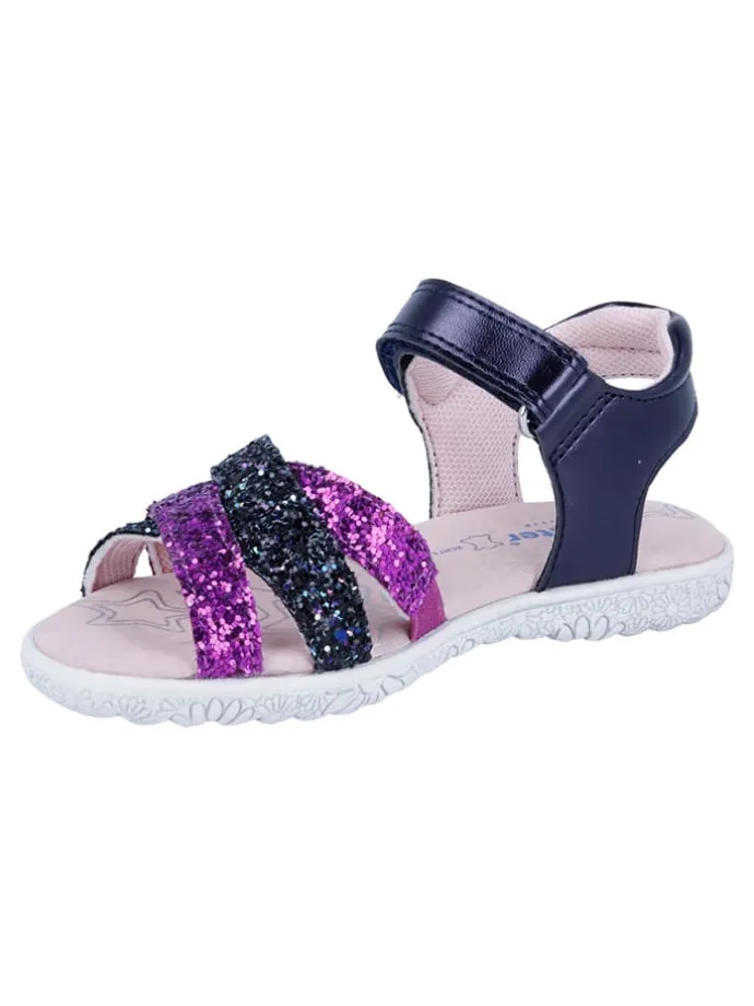Sandalen "Sole" in Dunkelblau/ Lila