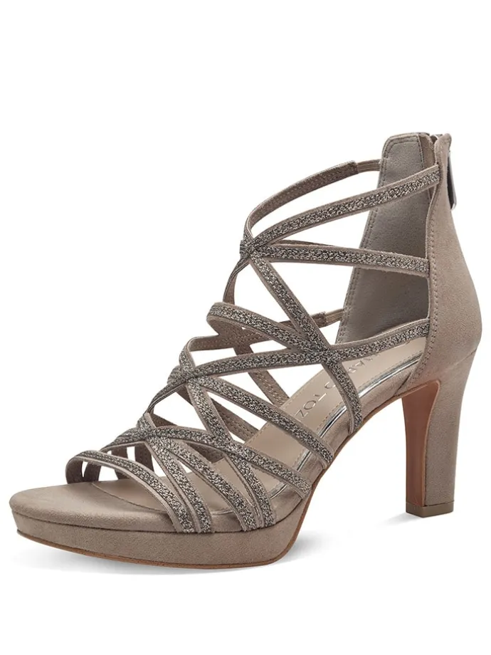 Sandaletten in Beige
