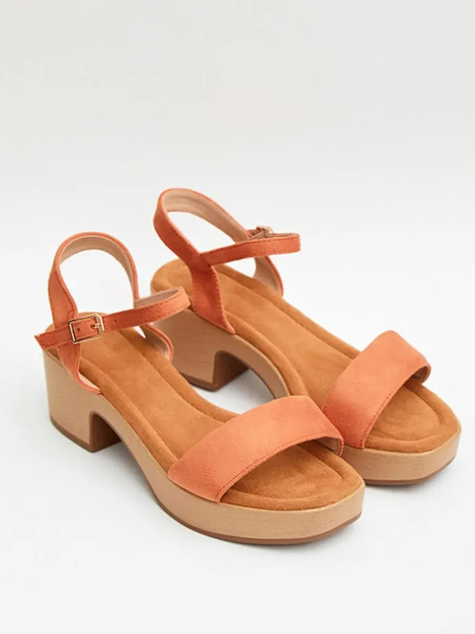 Sandaletten in Orange