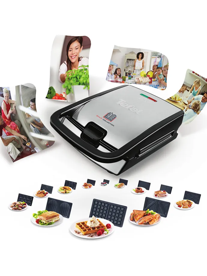 Sandwich-Toaster "Snack Collection" in Silber