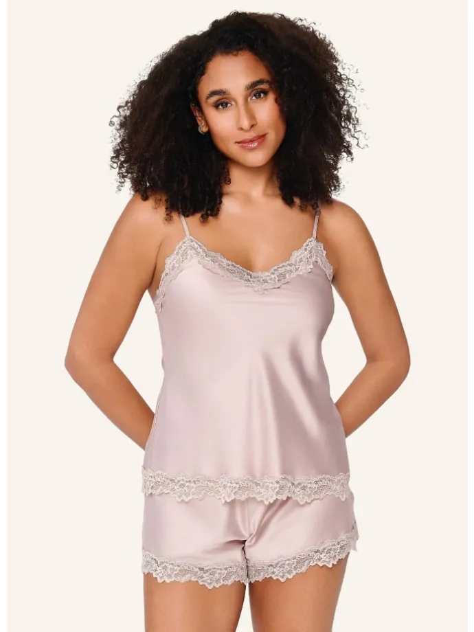 satin top & short DAILY in Shadow grey