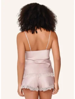 satin top & short DAILY in Shadow grey
