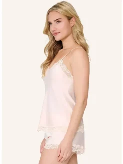 satin top & short DAILY in Apricot
