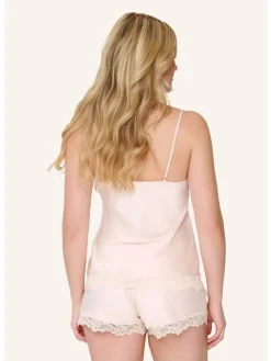 satin top & short DAILY in Apricot