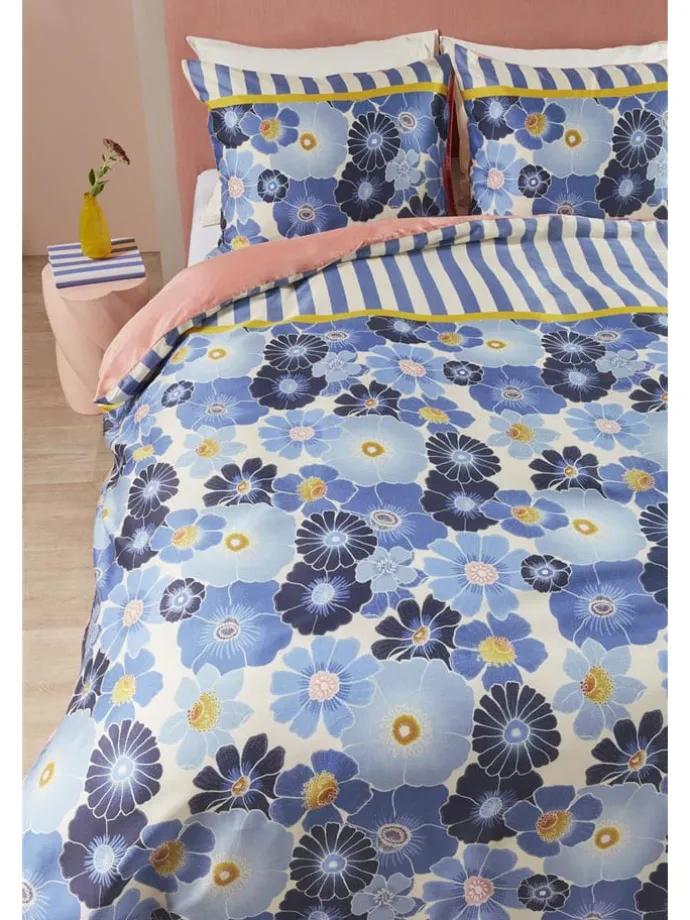 Satin-Bettwäsche-Set ''Nica'' in Blau