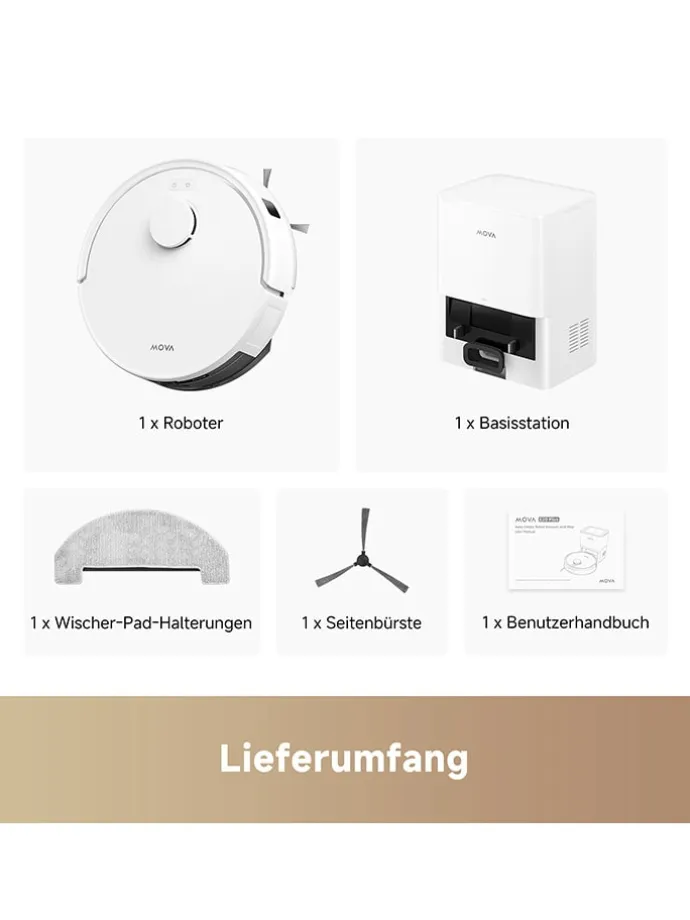 Saug- & Wischroboter ''E20 Plus'' in Weiß