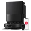 Saugroboter QV 35A in Schwarz, mit Wischfunktion&Hebarem Wischmopp, 8000Pa