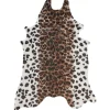 Schaffell BOGONG in Braun/Schwarz/Weiß - (W) 130 x (H) 1 x (L) 170 cm