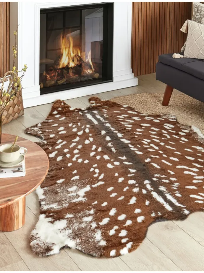 Schaffell KNOLL in Braun/Beige - (W) 150 x (L) 200 cm