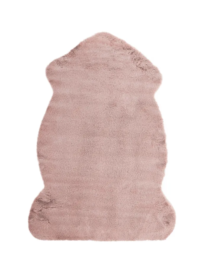Schaffell UNDARA in Rosa - (W) 60 x (H) 1 x (L) 90 cm