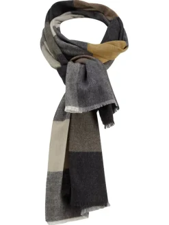 Schal in Anthrazit/ Khaki
