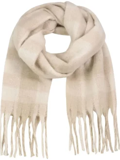 Schal in Beige/ Creme