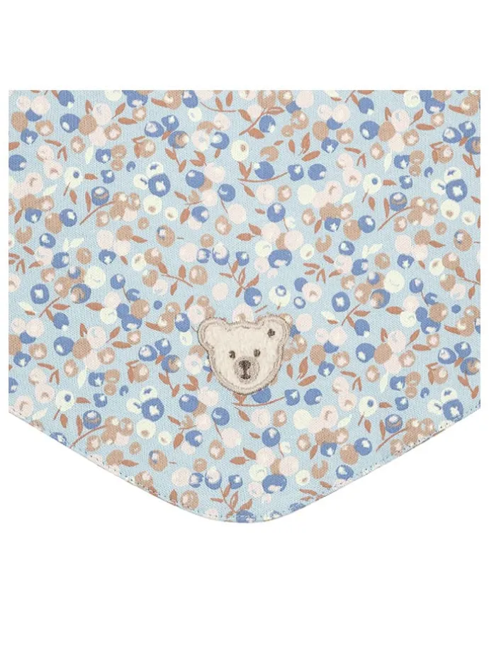 Schal in Hellblau/ Beige