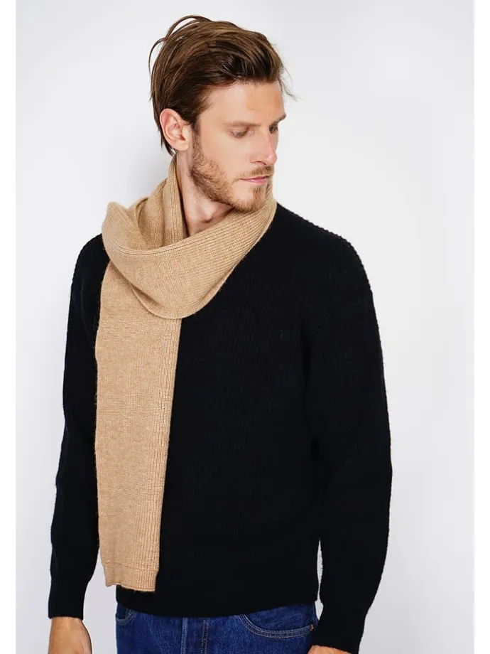 Schal in Hellbraun - (L)170 x (B)30 cm
