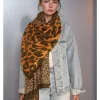Schal in Orange/ Braun - (L)180 x (B)90 cm