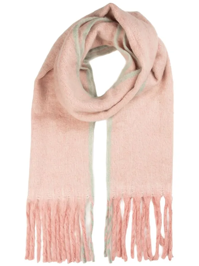 Schal in Rosa/ Mint - (L)190 x (B)38 cm