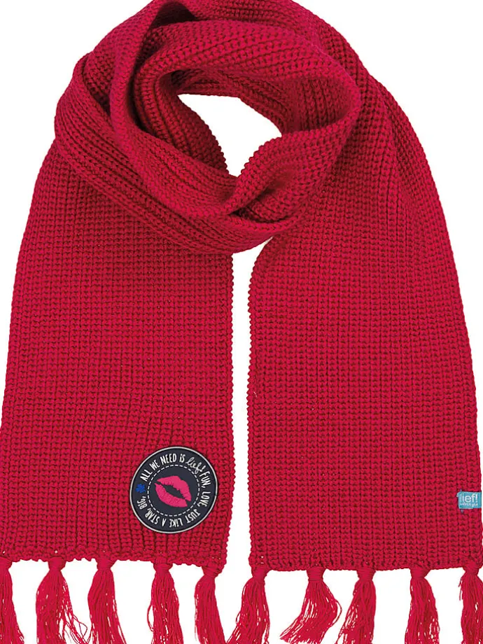 Schal in Rot - (L)120 x (B)14 cm