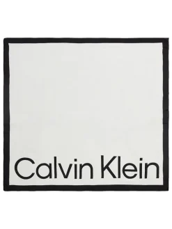 Schal in Schwarz/ Creme - (L)130 x (H)30 cm