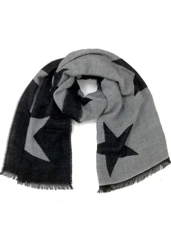 Schal in Schwarz/ Grau - (L)176 x (B)68 cm