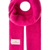 Schal mit Wollanteil in Pink - (L)200 x (B)30 cm