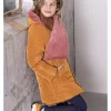 Schal "NoNo Ruffy" in Hellbraun/ Rosa