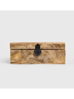 Schatulle "Sombre" in Braun - (B)26 x (H)10 x (T)18 cm