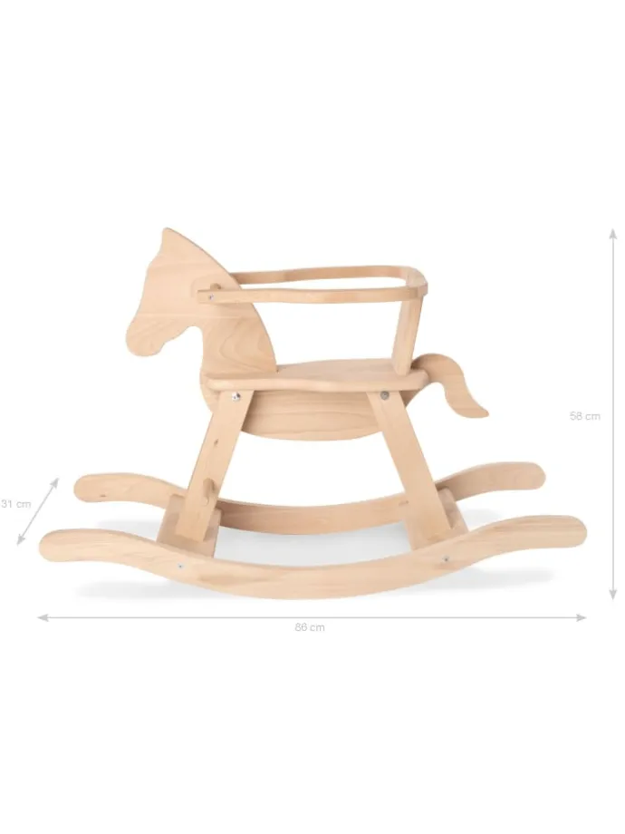 Schaukelpferd Pinolino mit Ring, 86 x 31 x 58 cm