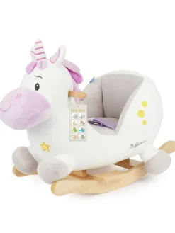 Schaukeltier Einhorn in Weiß