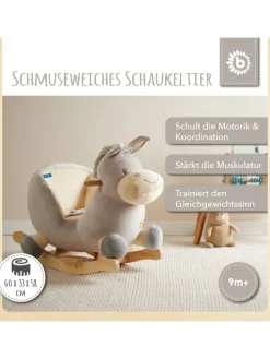 Schaukeltier Esel Fips in Grau
