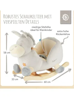 Schaukeltier Esel Fips in Grau