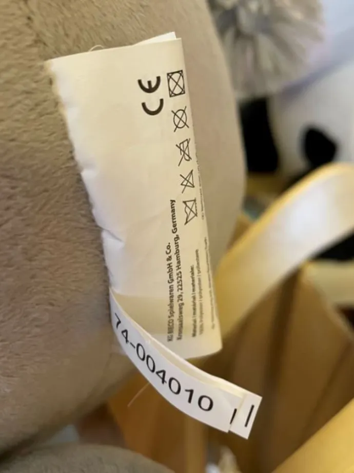 Schaukeltier Esel Fips in Grau