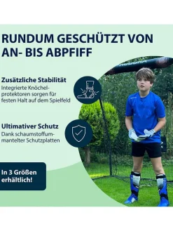 Schienbeinschützer mit Knöchelschutz in Grün