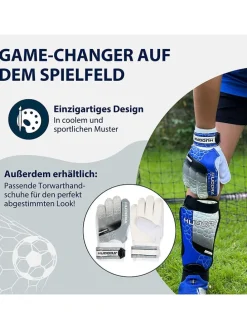 Schienbeinschützer mit Knöchelschutz in Grau