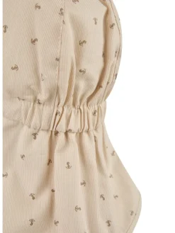 Schirmmütze mit Nackenschutz Anker in beige