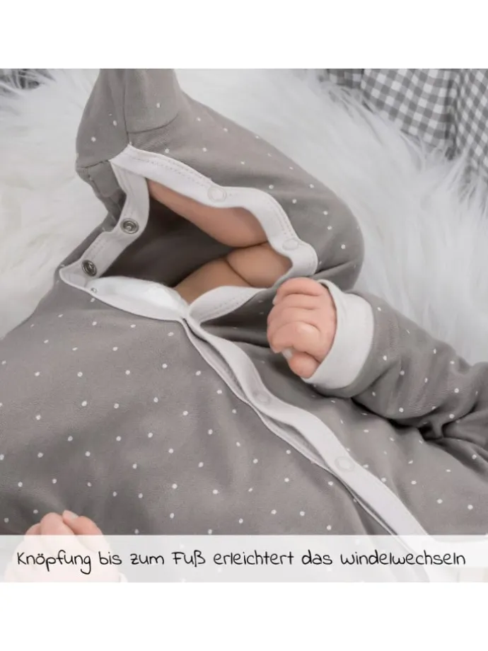 Schlafanzug 2er Pack Pyjama Einteiler - Grau in grau