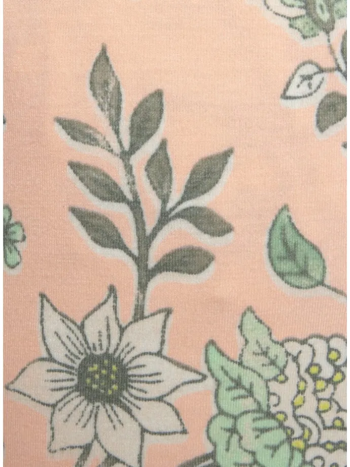 Schlafhose in rosa-schilfgrün