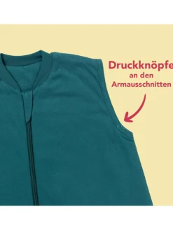 Schlafsack mit Füßen, 1.0 TOG in Petrol