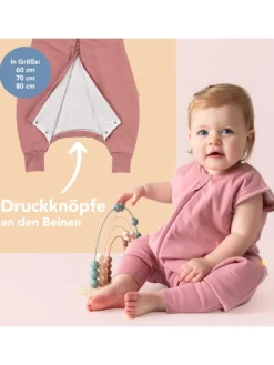 Schlafsack mit Füßen, 1.0 TOG in Rosa